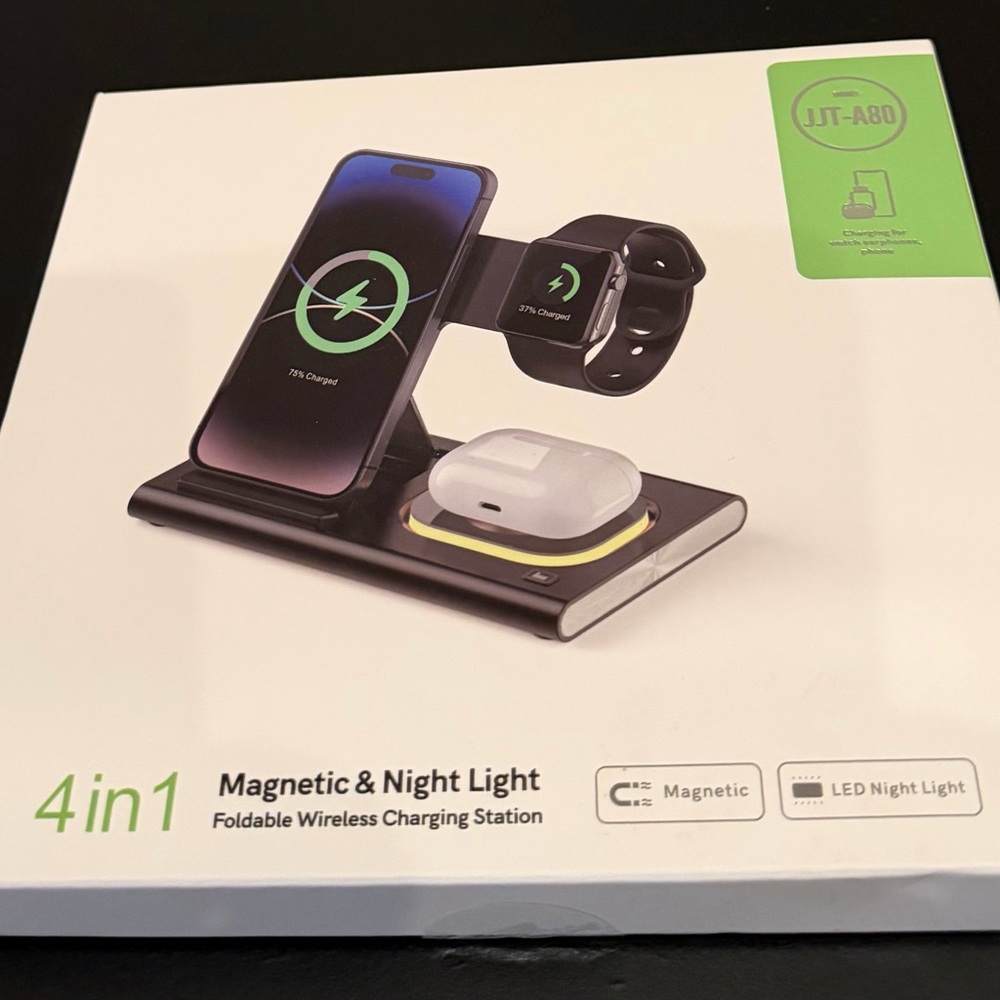 4-in-1 Wireless Charging Station with Night Light